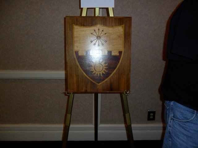 Large 2nd-22nd Crest on Display